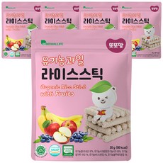 또또맘 유기농 과일 라이스스틱 20g, 5개 - 또또맘