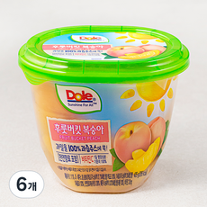 돌 후룻버킷 복숭아, 425g, 6개