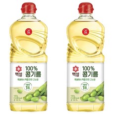 백설 콩기름, 1.5L, 2개 1500ml, 2개