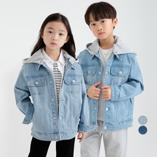 Lolly Tree 童款可拆卸連帽牛仔夾克