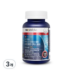 내츄럴플러스 슈퍼오메가-3 맥스 1100, 90정, 3개