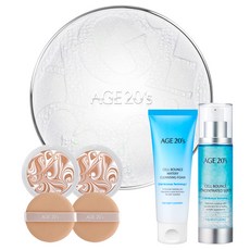 에이지투웨니스 에센스 화이트 라떼 커버 팩트 케이스 + 리필 12.5g x 2p + 셀바운스 세럼 50ml + 셀바운스폼 80ml, 21호, 1세트