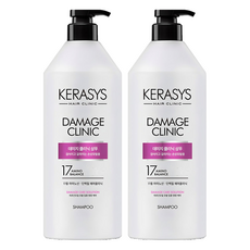 케라시스 데미지 클리닉 손상케어 단백질 샴푸 플로럴파우더향, 980ml, 2개 2개, 980ml