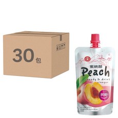 十全 蜜桃醋飲料, 酸甜解渴，口感清爽，立袋設計，方便攜帶, 100ml, 30包