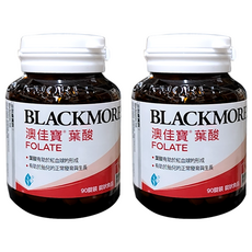 BLACKMORES 澳佳寶 葉酸 Folate, 有助紅血球形成, 幫助胎兒正常發育, 90錠 錠狀食品 男女適用, 90顆, 2罐