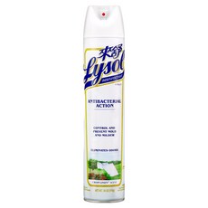 Lysol 來舒 噴霧抗菌清潔劑, 清爽亞麻香, 18oz, 510g, 1瓶