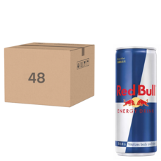 Red Bull 紅牛能量飲料, 48罐裝, 提升活力，顯著提升身心活力, 250ml, 48罐