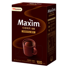 맥심 아라비카100 아메리카노 블랙, 0.9g, 100개입, 1개