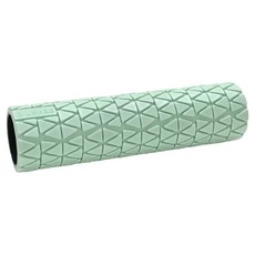 USHaS 瑜癒 ZenRoller 瑜珈舒壓按摩長滾筒, 半稜紋設計 深層按摩, 高密度材質 安全耐用, 無毒EVA 肌膚友好, L, 薄水綠, 1個