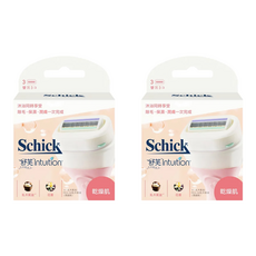 Schick 舒適牌 舒芙仕女除毛刀片 乾燥肌用 3片裝, 3片, 2盒