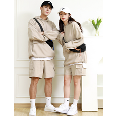 텐클로 빅사이즈 오버핏 아노락 포켓 반바지 TC-9805 - 이미지 3