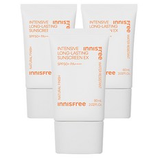 이니스프리 인텐시브 롱래스팅 선스크린 이엑스 SPF50+ PA++++, 60ml, 3개