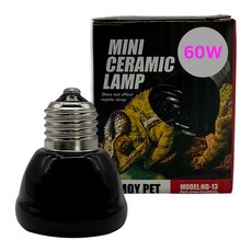 NOMOY PET 寵物迷你陶瓷加熱燈ND-13 60W, 1個, 黑色