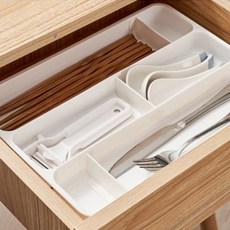Zerlife隨心所欲餐具收納盒, 白色的, 1個