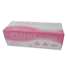 HUA CHUN CO.,LTD. 拋棄式美容紗布巾, 4 英寸 x 4 英寸 4Ply, 無甲醛, 無重金屬, 台灣製造, 1盒