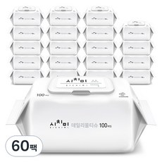 한스웰 시치미 쓱 데일리 물티슈 캡형, 50g, 100매, 60개