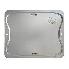 TiANN 鈦安 專利萬用鈦砧板, 高溫純鈦科技抗菌, 一板多用生熟食共用, 無電鍍無塗層多國專利, 100%台灣製造, 36 x 30cm, 蘑菇版, 1個