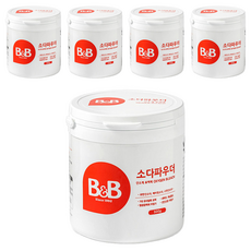 비앤비 유아용 소다 파우더 표백제, 500g, 5개
