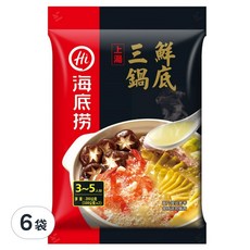 海底撈 上湯三鮮鍋底, 適合3-5人份, 200g, 6袋