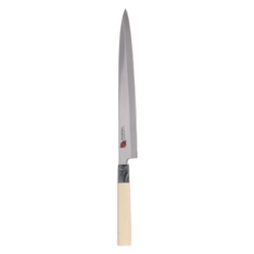 WASHOKU 和燭 日本和燭原木生魚片刀, 型號51542, 刀刃: 日本DSR1K6 高碳鋼不銹鋼, 手把: 天然原木, 刀柄套: PP塑料, 27cm, 51542, 1支