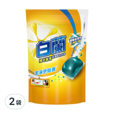 白蘭 超濃縮長效除臭配方洗衣球 陽光馨香 10g, 27顆, 2袋