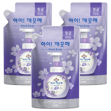 아이깨끗해 핸드워시 리필 블루밍퍼플, 200ml, 3개