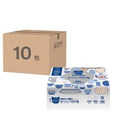 BonitaGoods 抽取式三層廚房紙巾,100張x10包,天然紙漿,吸水力強,抽取方便, 100張, 10包