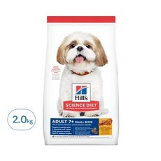 Hill's 希爾思 小顆粒 7歲以上成犬乾飼料, 特調雞肉大麥糙米配方，毛髮亮麗，支持免疫系統，促進心臟和腎臟健康, 雞肉 + 大麥 + 糙米, 2kg, 1袋