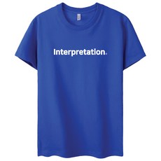 벤힛 INTERPRETATION 반팔 티셔츠 - 파란색반티