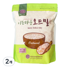 이든타운 식사대용 퀵 오트밀, 1kg, 2개