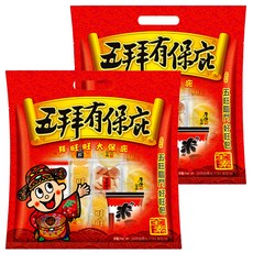 旺旺 五拜有保庇分享包, 綜合米果, 225公克, 大仙貝酥 + 厚燒鹽味 + 旺旺仙貝 + 紅麴物語 + 米豆, 2袋