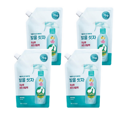 온더바디 코튼풋 발을씻자 풋샴푸 레몬민트향 리필, 1개입, 4개, 500ml