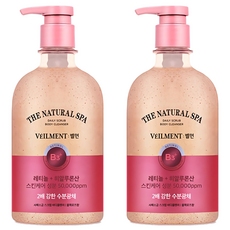 벨먼 스파 수분광채 약산성 스크럽 바디워시 블랙로즈향, 580ml, 2개 580ml, 2개