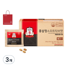 정관장 홍삼정소프트타브렛+쇼핑백, 60정, 3개 60정, 3개