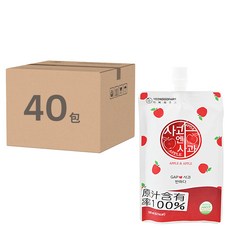 YEONDOOFARM 莊園好農 好農蘋果汁, 天然蘋果汁 孕婦也能喝 不添加防腐劑, 100ml, 40包