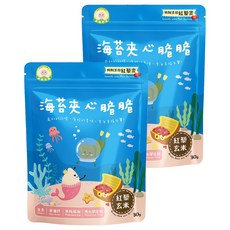 NATURMI 幸福米寶 海苔夾心脆脆 紅藜玄米, 非油炸, 無防腐劑, 無化學添加, 2包, 30g