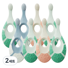 조르단 그린클린 베이비 스텝 1단계 칫솔, 랜덤발송, 8개입, 2개