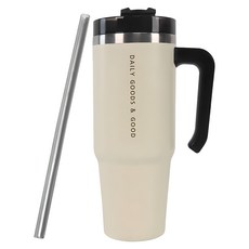 디지지 파스텔 스텐 텀블러, 아이보리, 900ml, 1세트 컵/텀블러/와인용품 디지지 파스텔 스텐 텀블러, 아이보리, 900ml, 1세트 컵/텀블러/와인용품
