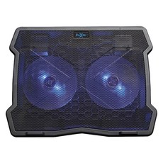 FOXXRAY 狐鐳 飛流雪狐電競筆電散熱墊，雙12.5cm強力風扇，搭配炫酷藍色冷光, FXR-LTC-01, 1個