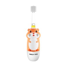 MEGA TEN 兒童聲波電動牙刷，柔軟刷毛，LED燈照明, 哈姆太郎, 1支
