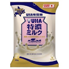 UHA 味覺糖 特濃牛奶糖, 北海道產牛奶, 一口含 滿嘴牛奶香, 隨身包方便攜帶, 103g, 1袋