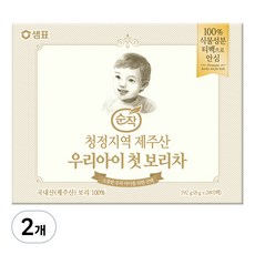 순작 제주산 우리아이 첫 보리차 24p, 보리맛, 192g, 2개, 24개입