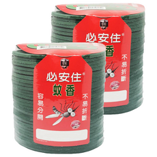 必安住 蚊香 60入, 容易分開, 不易折斷, 12g, 綠色, 2組
