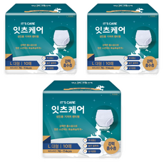 잇츠케어 남녀공용 성인기저귀 팬티형, 대형, 3개, 10개입