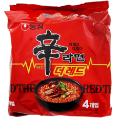 신라면 더 레드 125g, 4개