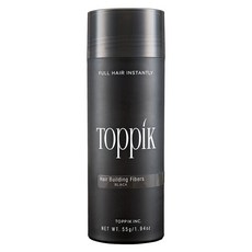 TOppiK 頂豐 增髮纖維 55g 黑色 - 快速豐盈，有效遮蓋稀疏髮際線, 黑色 BLACK, 1瓶