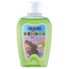 依必朗兒童超氟漱口水 蘋果口味 抗菌成分Chlorhexidine 高單位含氟防蛀配方 350ml, 2瓶