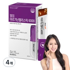 웰업 아르기닌 젤리스틱 6000, 350g, 4개 350g, 4개