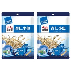 ViVa 萬歲牌 杏仁小魚, 杏仁條與芝麻小魚, 鹹香酥脆, 80公克, 80g, 2袋