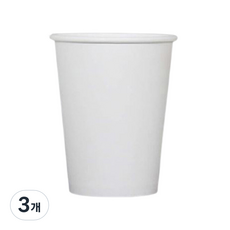 모담팩 백색 무지 친환경 종이컵 330ml, 150개입, 3개